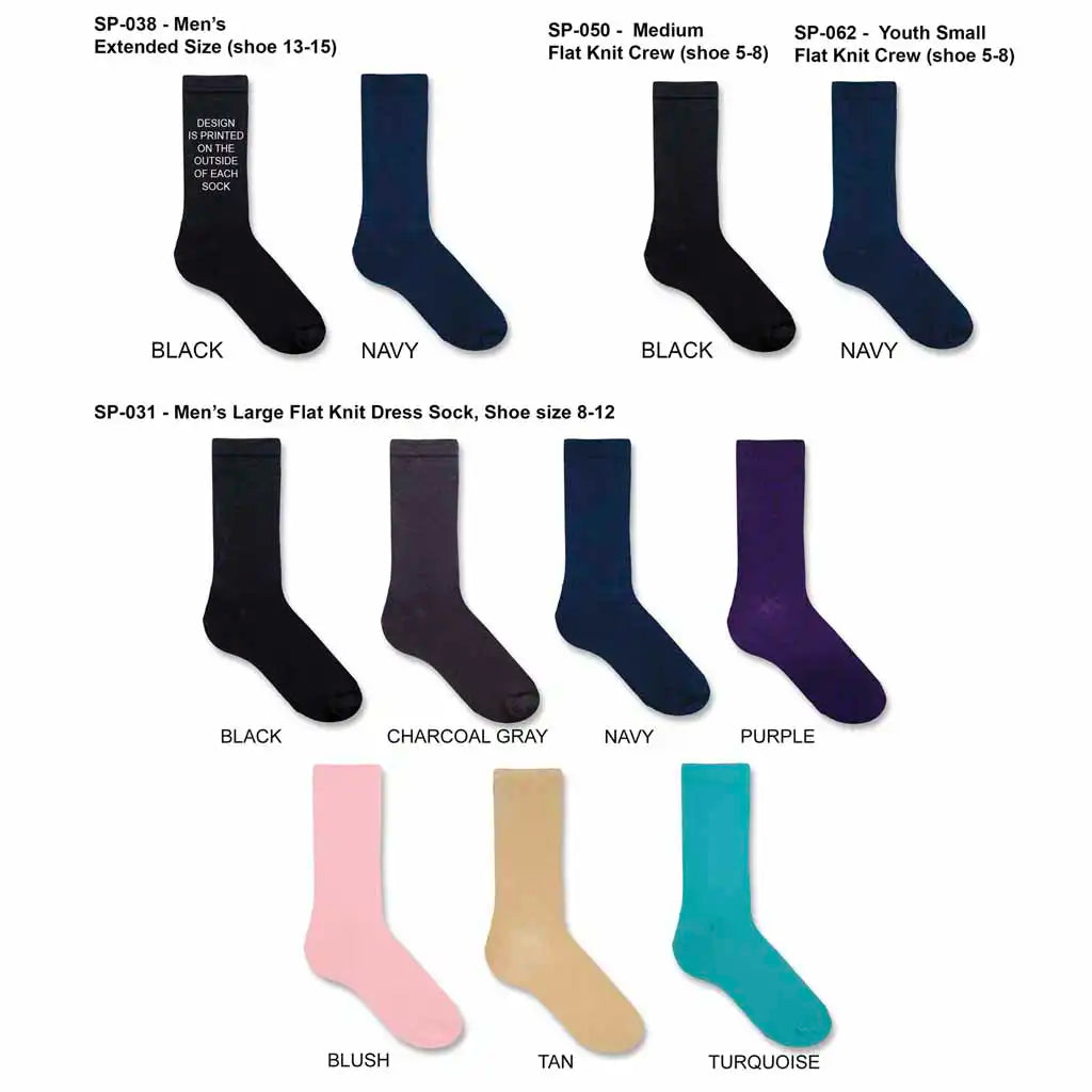 2nd Anniversary Mens Socks - 2 Years Down Personalized