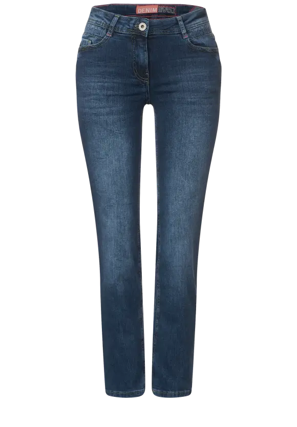 376696- Blue wash jeans - Cecil