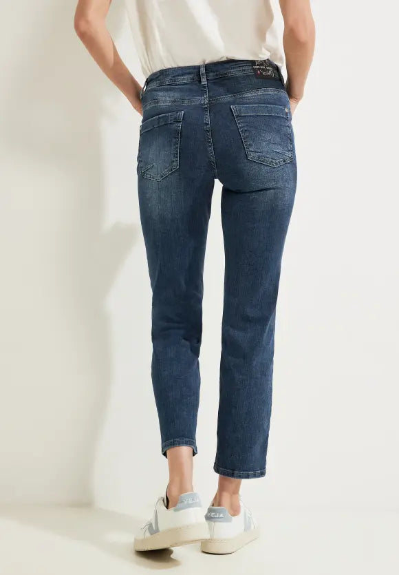 376696- Blue wash jeans - Cecil