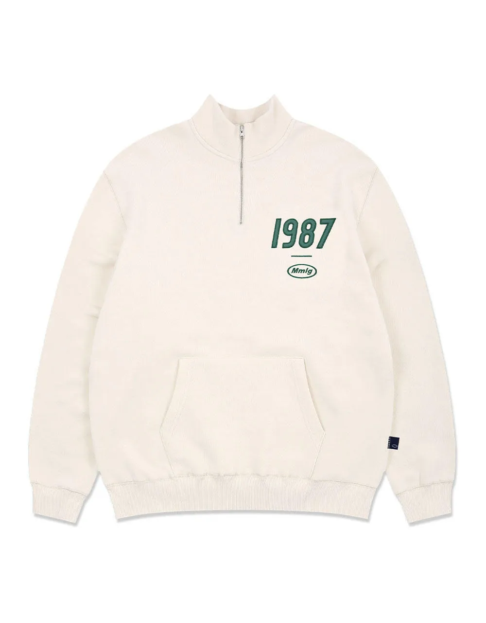 87MM  |Unisex Street Style Long Sleeves Plain Cotton Oversized Logo