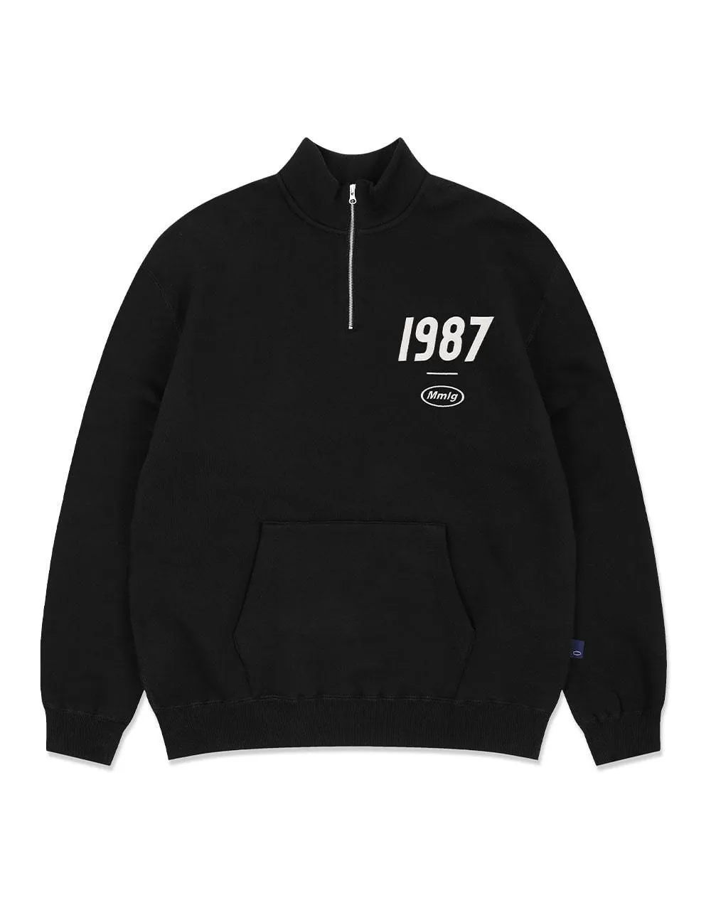 87MM  |Unisex Street Style Long Sleeves Plain Cotton Oversized Logo