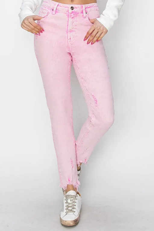 Acid Pink Skinny Jeans