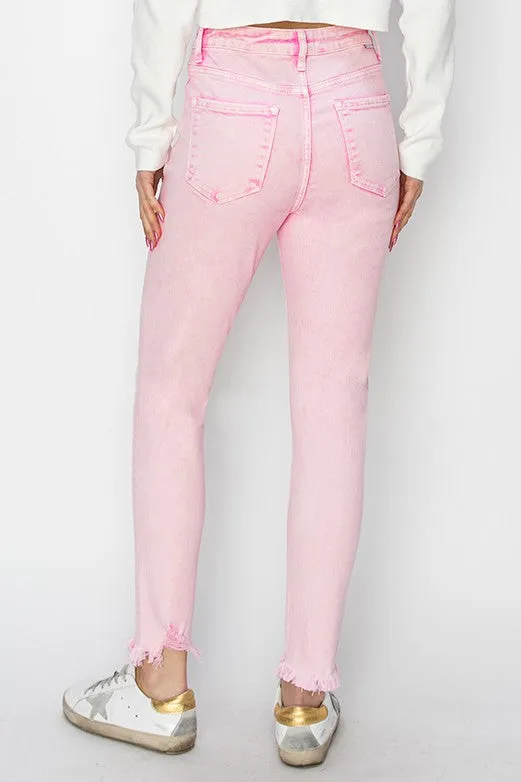 Acid Pink Skinny Jeans