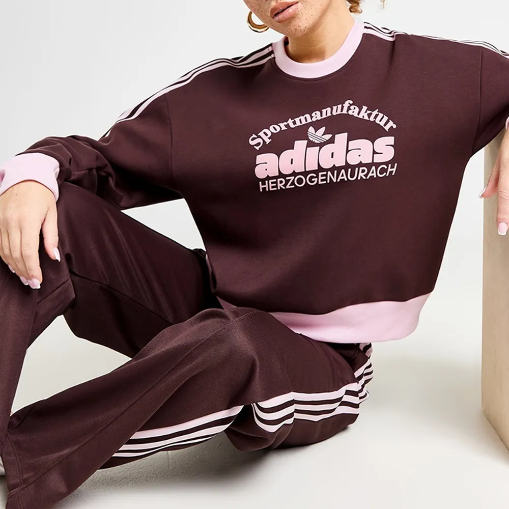 adidas  |Unisex Sweat Blended Fabrics Street Style Long Sleeves Plain