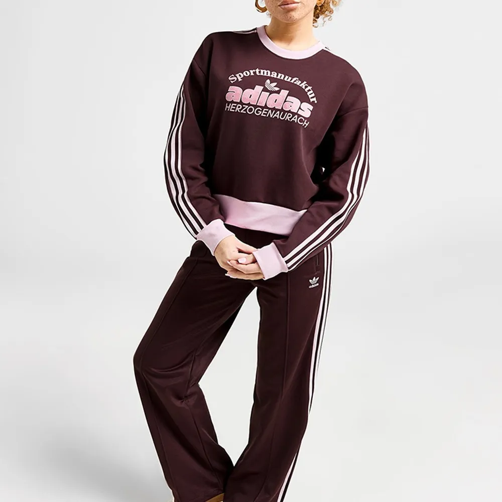 adidas  |Unisex Sweat Blended Fabrics Street Style Long Sleeves Plain