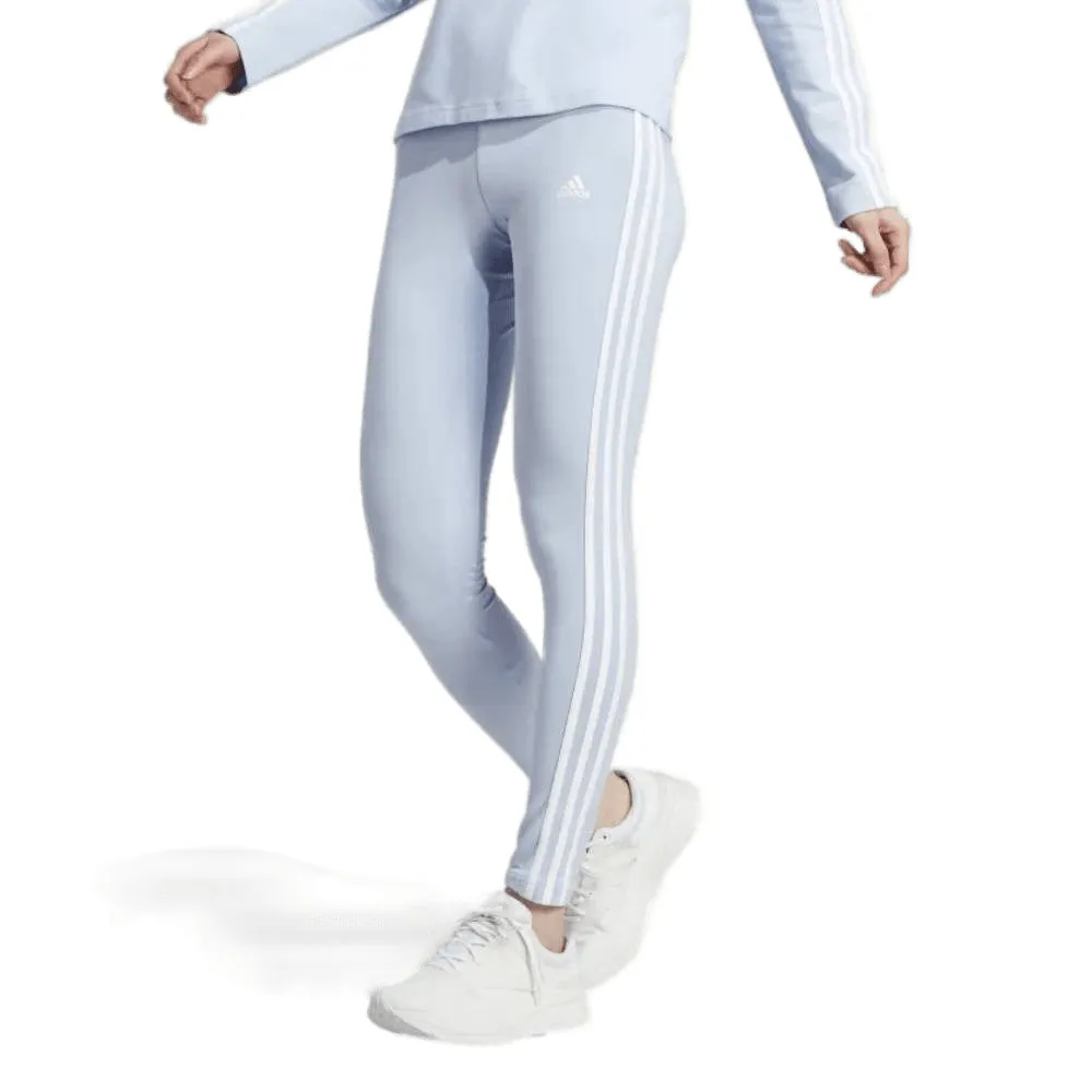 Adidas Women's 3 Stripes Legging (Blue Dawn/White)