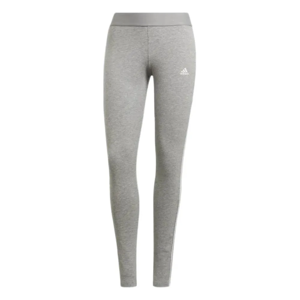 Adidas Women's 3 Stripes Legging (Medium Grey Heather/White)