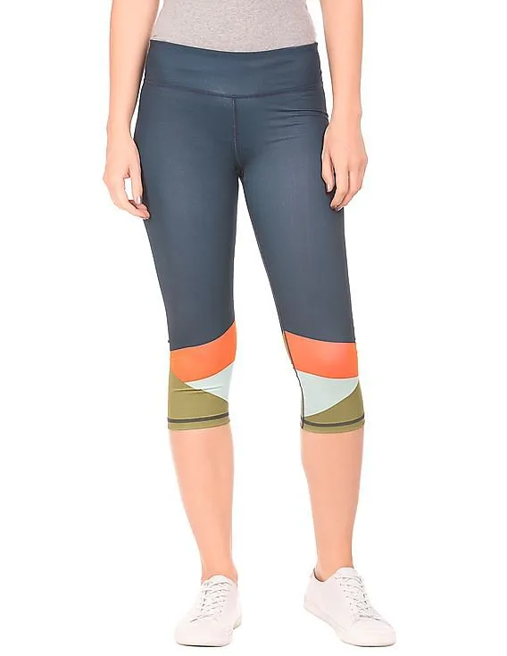 Aeropostale Colour Block Capri Leggings