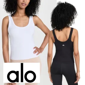 ALO Yoga  |Plain Logo Loungewear Tanks & Camisoles