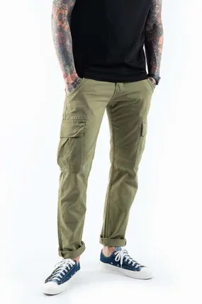 Alpha Industries cotton trousers Agent Pant green color