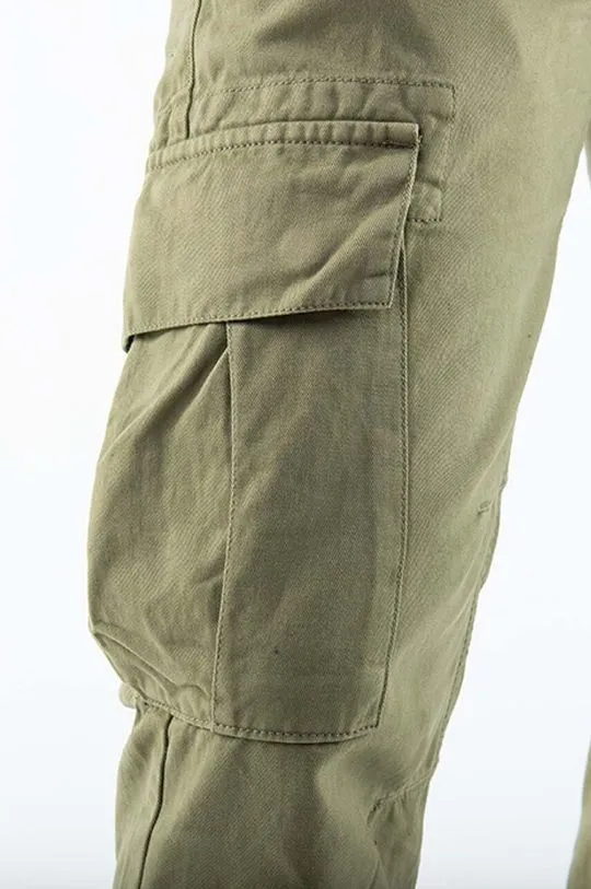 Alpha Industries cotton trousers Agent Pant green color