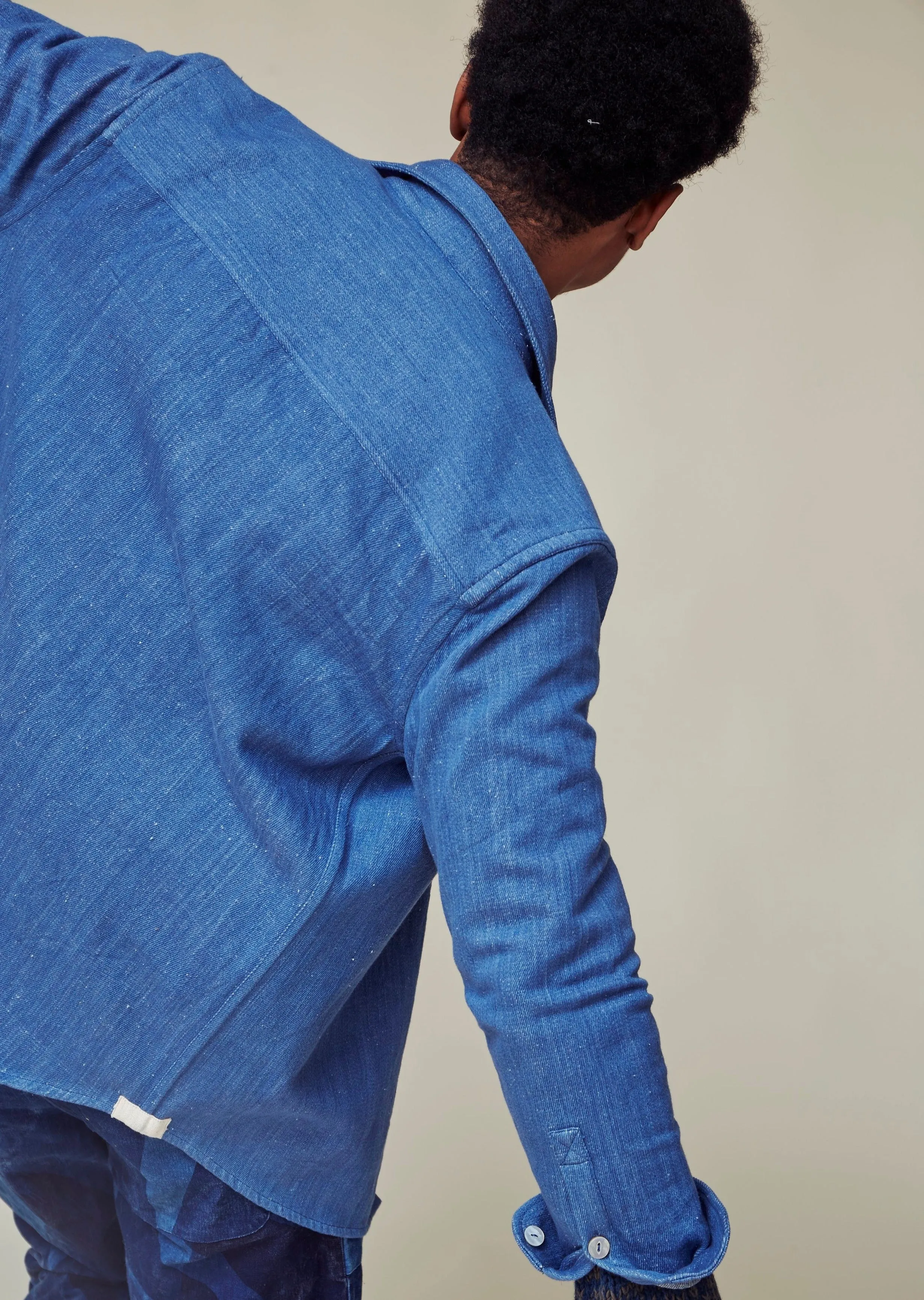 AMES WORKSHIRT: Handwoven Indigo Denim