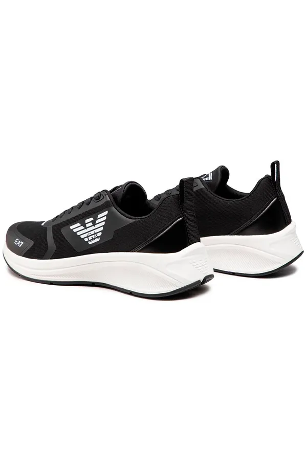 Armani EA7 Eagle Front Logo Sneakers Jet Black