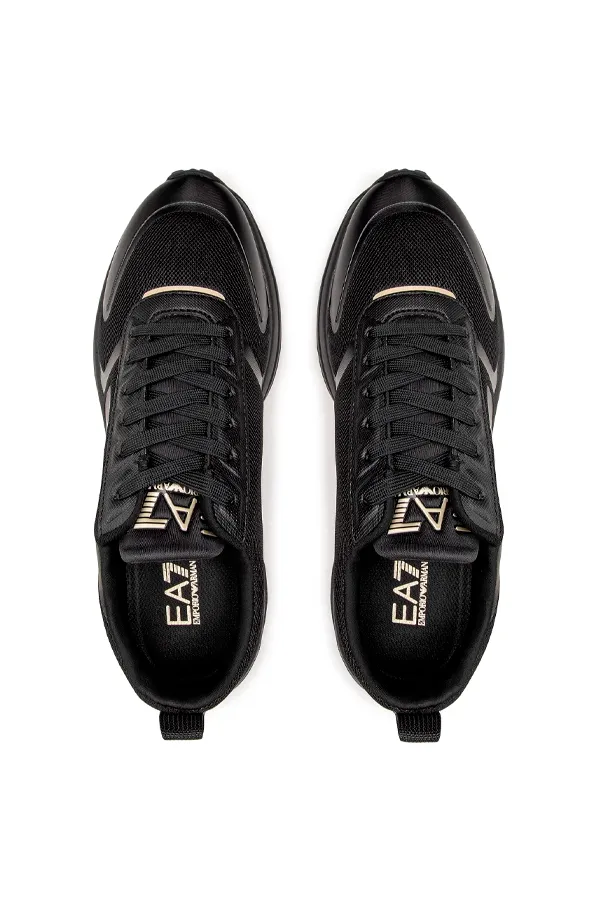 Armani EA7 Gold Runner Sneakers Black