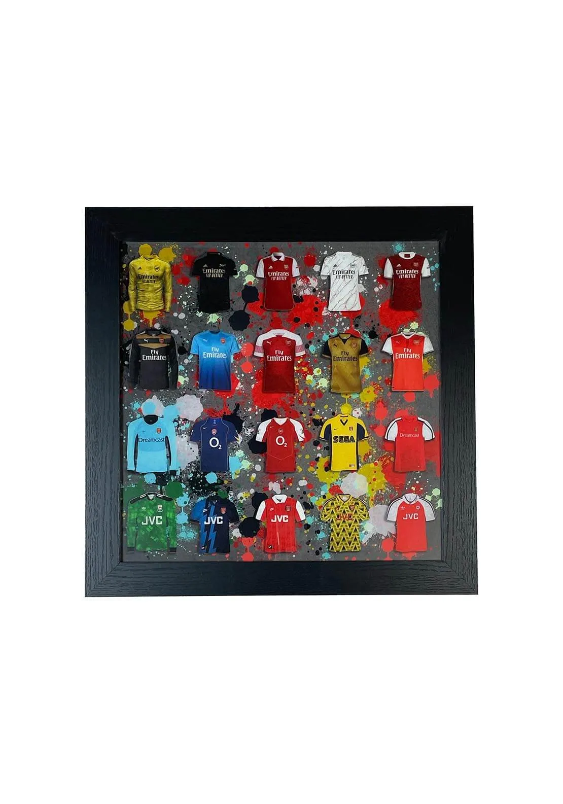 Arsenal Football Frame 77cm x 77cm - Multi