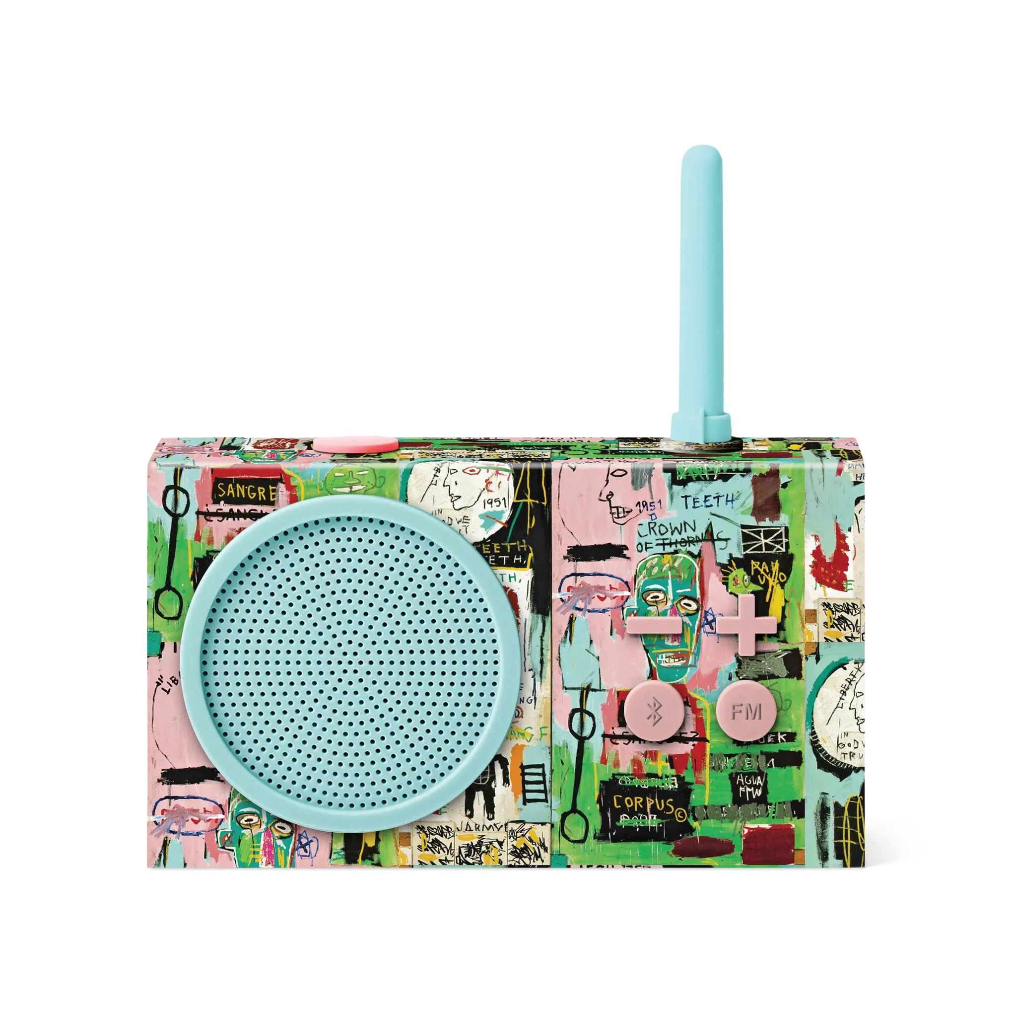 Artist Lexon Tykho 3 Radio and Bluetooth Speaker - Basquiat