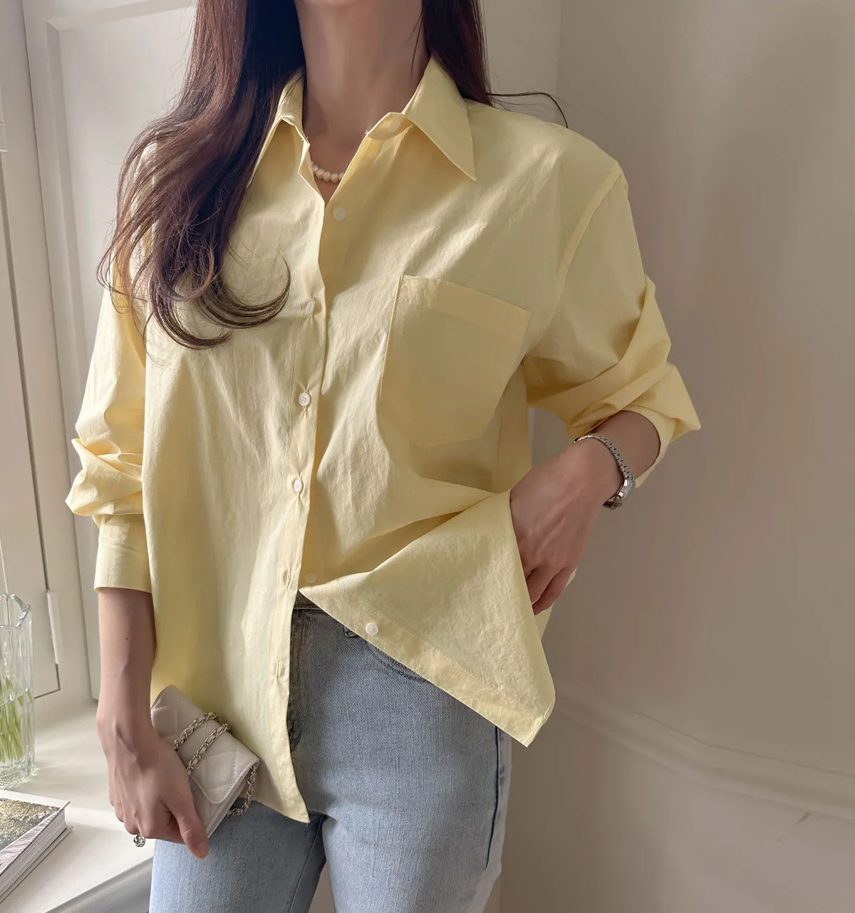 BADDIARY  |Casual Style Long Sleeves Plain Cotton Office Style