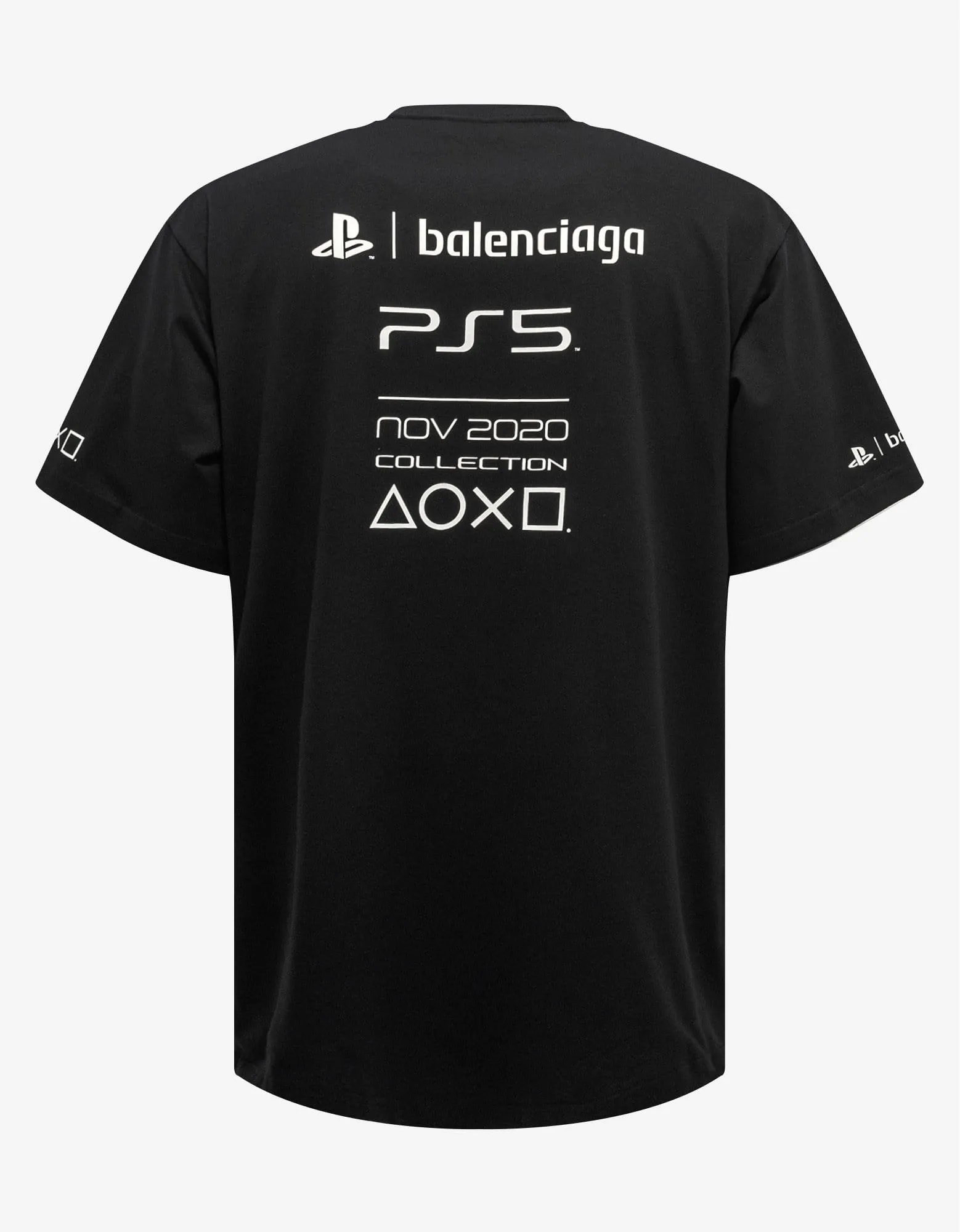 Balenciaga Black Playstation Boxy T-Shirt