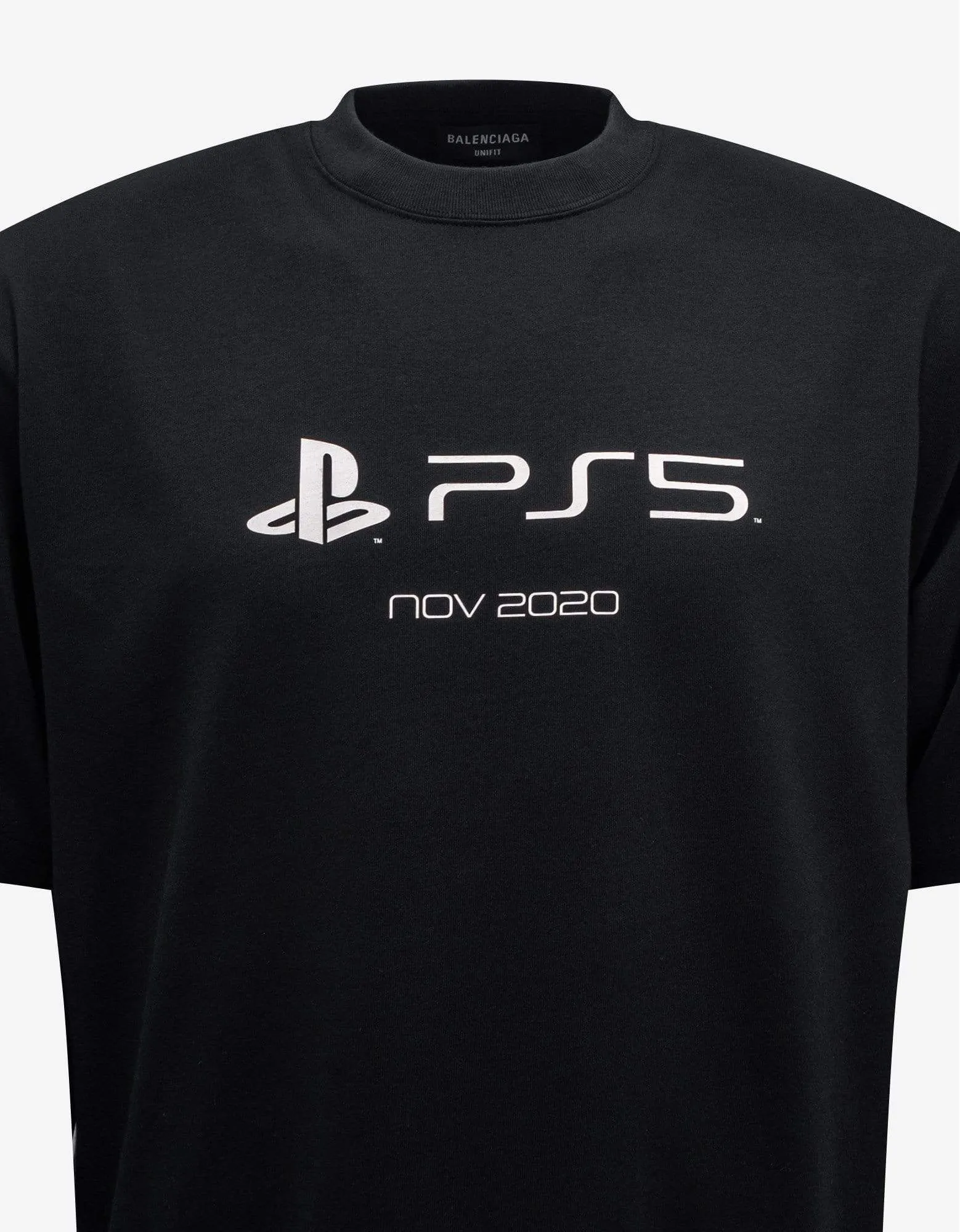 Balenciaga Black Playstation Boxy T-Shirt