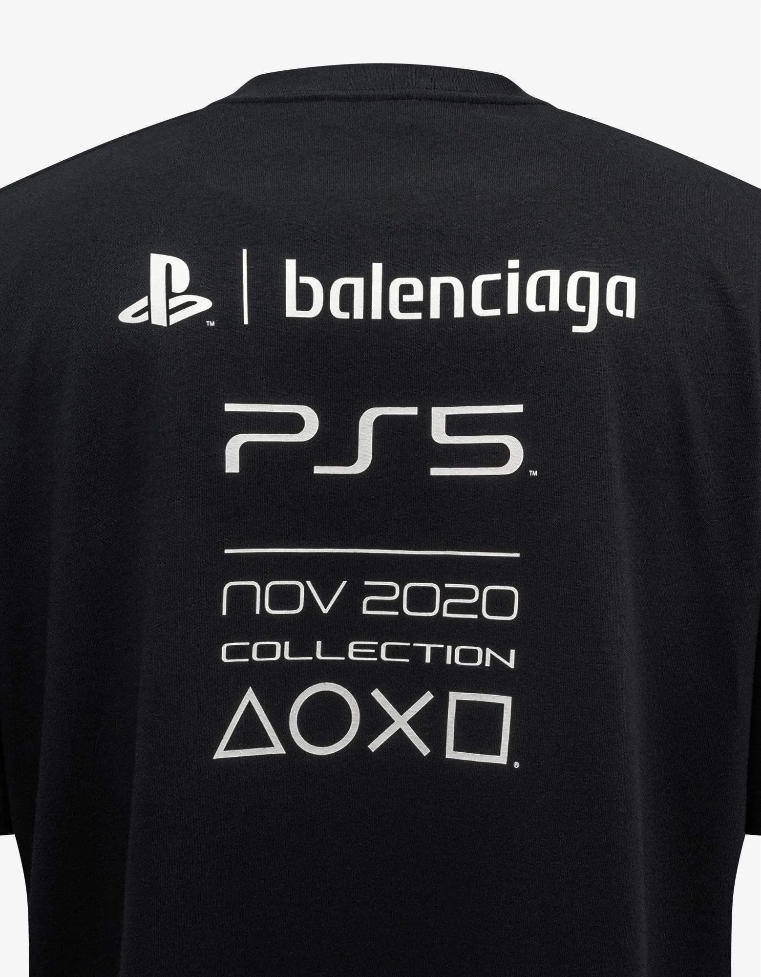 Balenciaga Black Playstation Boxy T-Shirt