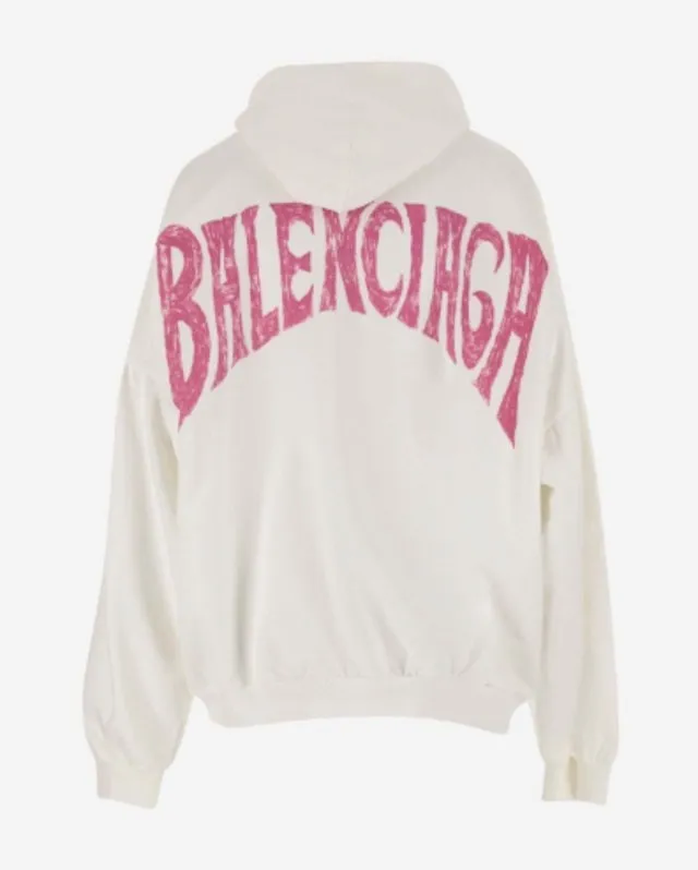 BALENCIAGA  |Long Sleeves Plain Cotton Oversized Super-long Sleeves Logo