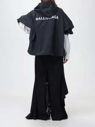 BALENCIAGA  |Unisex Nylon Street Style Long Sleeves Plain Oversized Logo