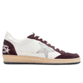 Ball Star Suede Sneaker - Red Wine/White