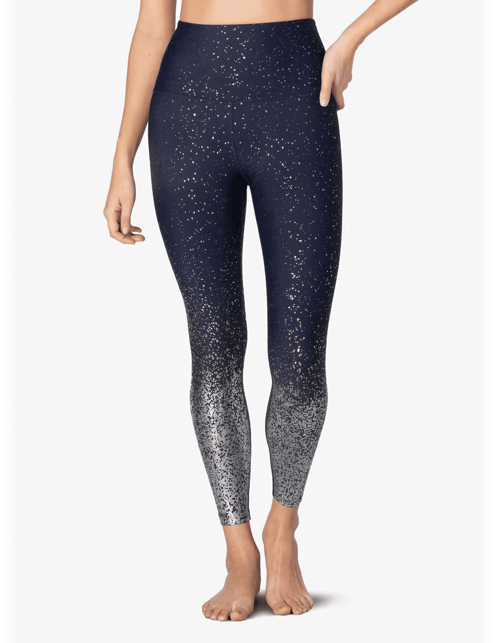 Beyond Yoga Alloy Ombre High Waisted Midi Yoga Leggings Navy Nocturnal