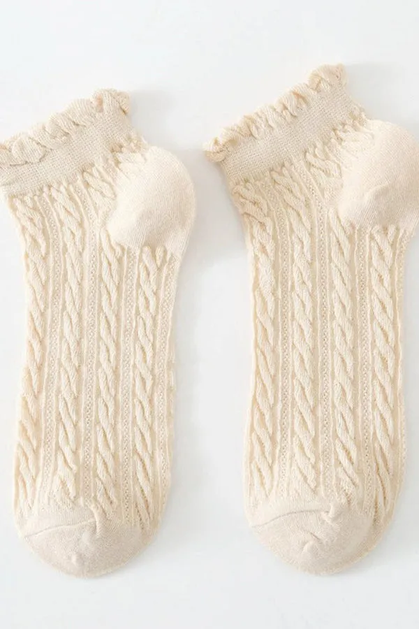 BK Brand Lace Twist Socks