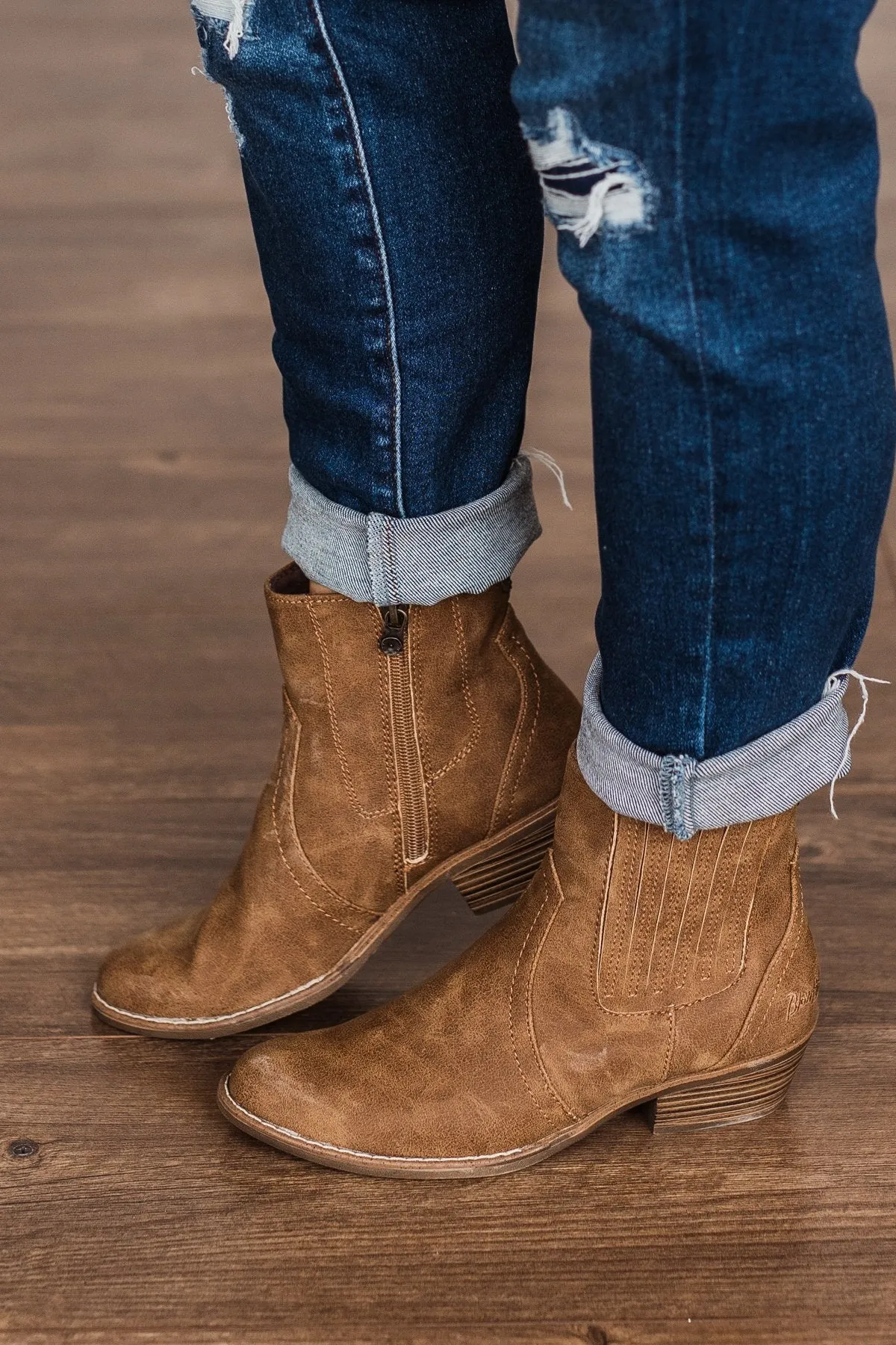 Blowfish Caitlynn Booties- Brown Prospector