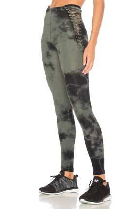 Blue Life Fit Elite Strappy Tie Dye Legging