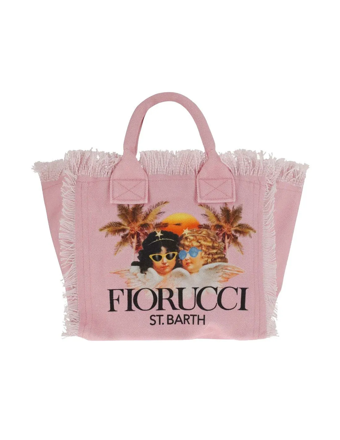 Borsa MC2 Saint Barth bimba Colette Angels palm Fiorucci rosa PE23