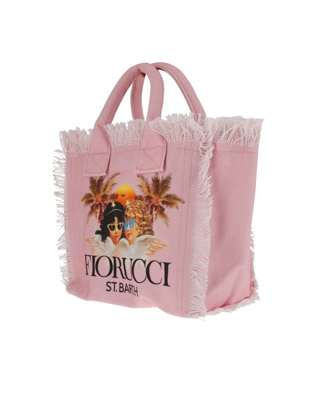 Borsa MC2 Saint Barth bimba Colette Angels palm Fiorucci rosa PE23