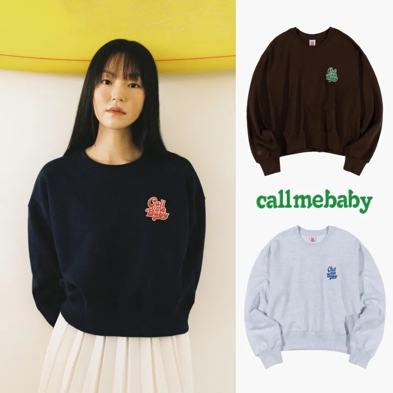 Call Me Baby  |Street Style Long Sleeves Logo Hoodies & Sweatshirts