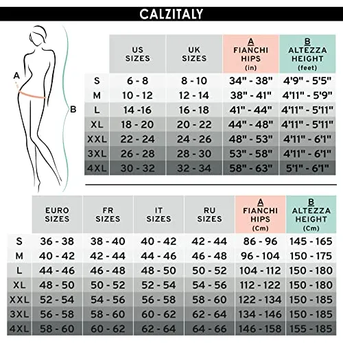 CALZITALY High Waist tights Control Top Shaping Nylons, Shaping Pantyhose, 20 Denier Sheer Shaping Tights for All Day Use (Small