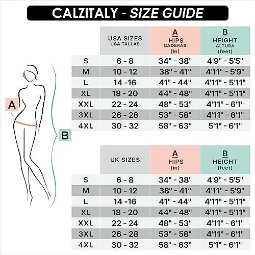 CALZITALY High Waist tights Control Top Shaping Nylons, Shaping Pantyhose, 20 Denier Sheer Shaping Tights for All Day Use (Small