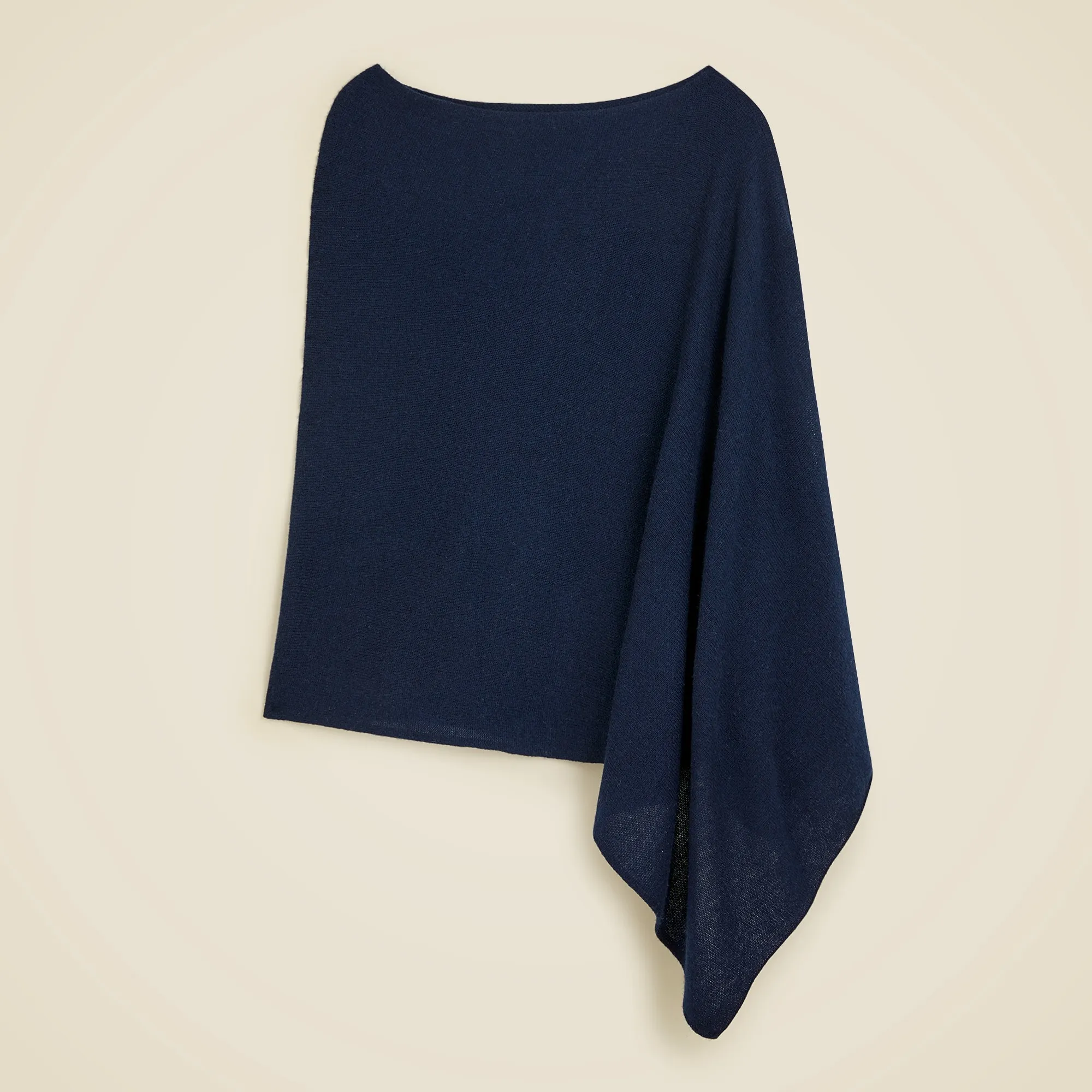 Cashmere-wool blend poncho