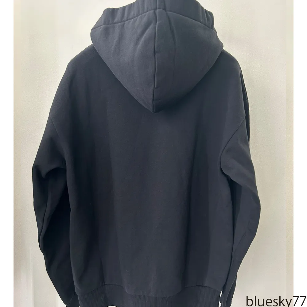 CELINE  |Loose hooded sweatshirt in cotton fleece