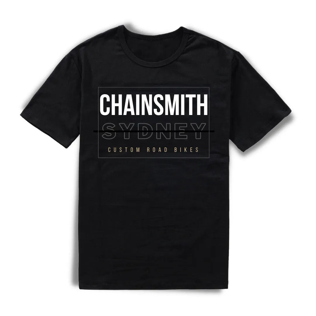 CHAINSMITH SYDNEY BIKE SHOP BLACK T-SHIRT ACCESSORY