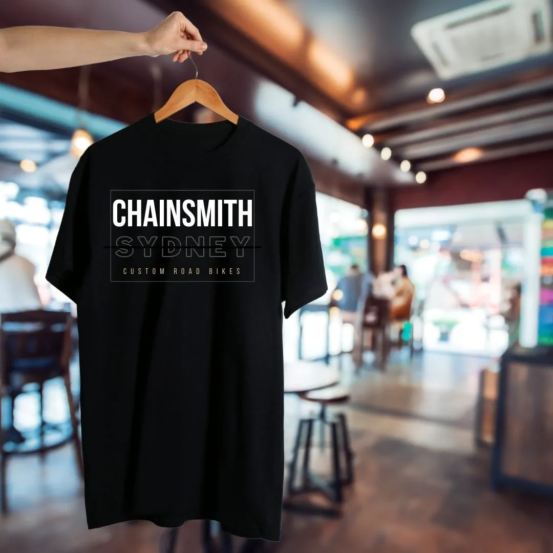 CHAINSMITH SYDNEY BIKE SHOP BLACK T-SHIRT ACCESSORY