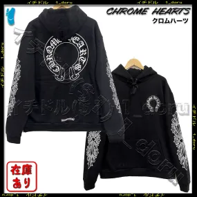 CHROME HEARTS  |Unisex Street Style Long Sleeves Cotton Logo Hoodies