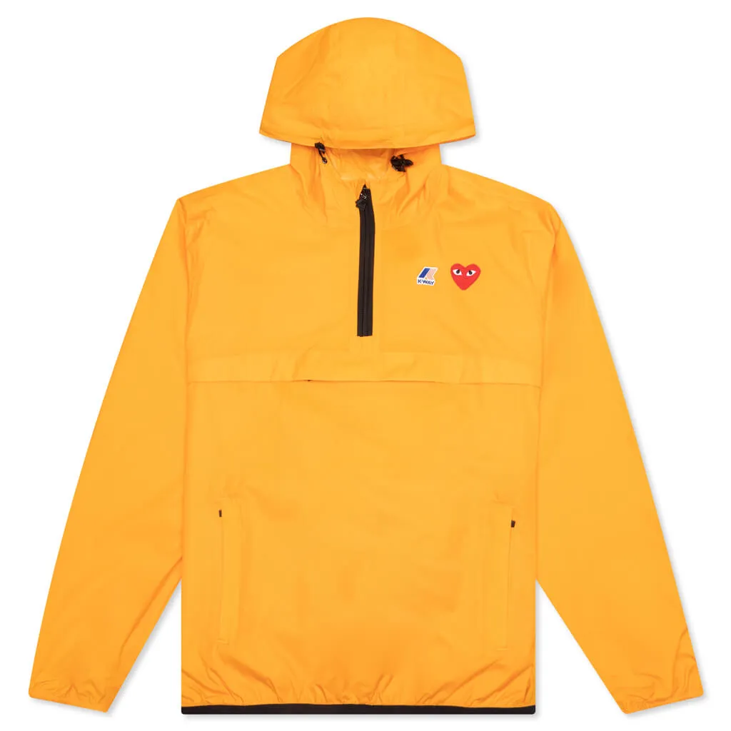 Comme Des Garcons PLAY x K-Way Le Vrai 3.0 Leon Jacket - Orange