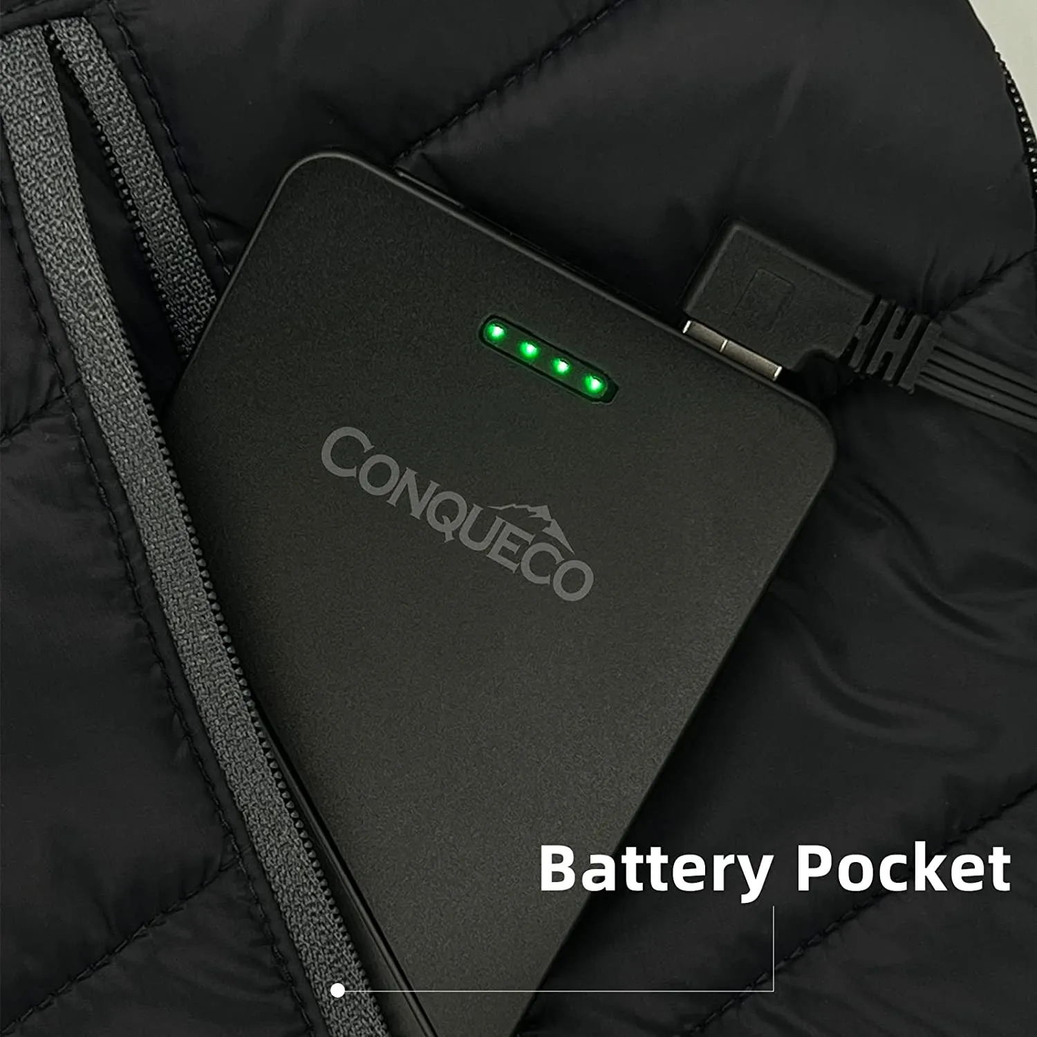 CONQUECO Power Bank for Heated Jackets and Heated Vests