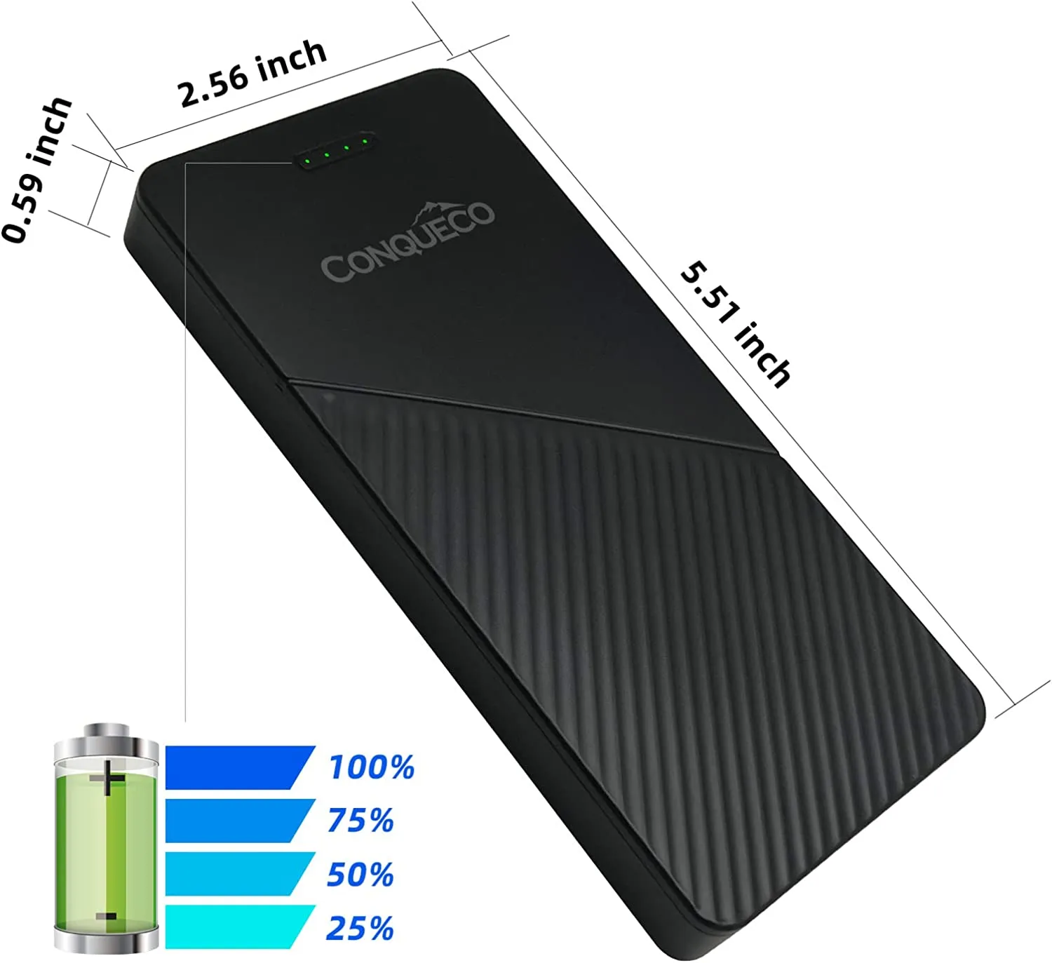 CONQUECO Power Bank for Heated Jackets and Heated Vests