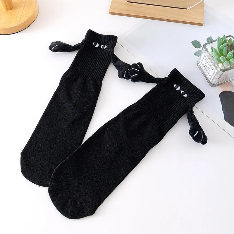 Cute Holding Hands Magnetic Socks K19209