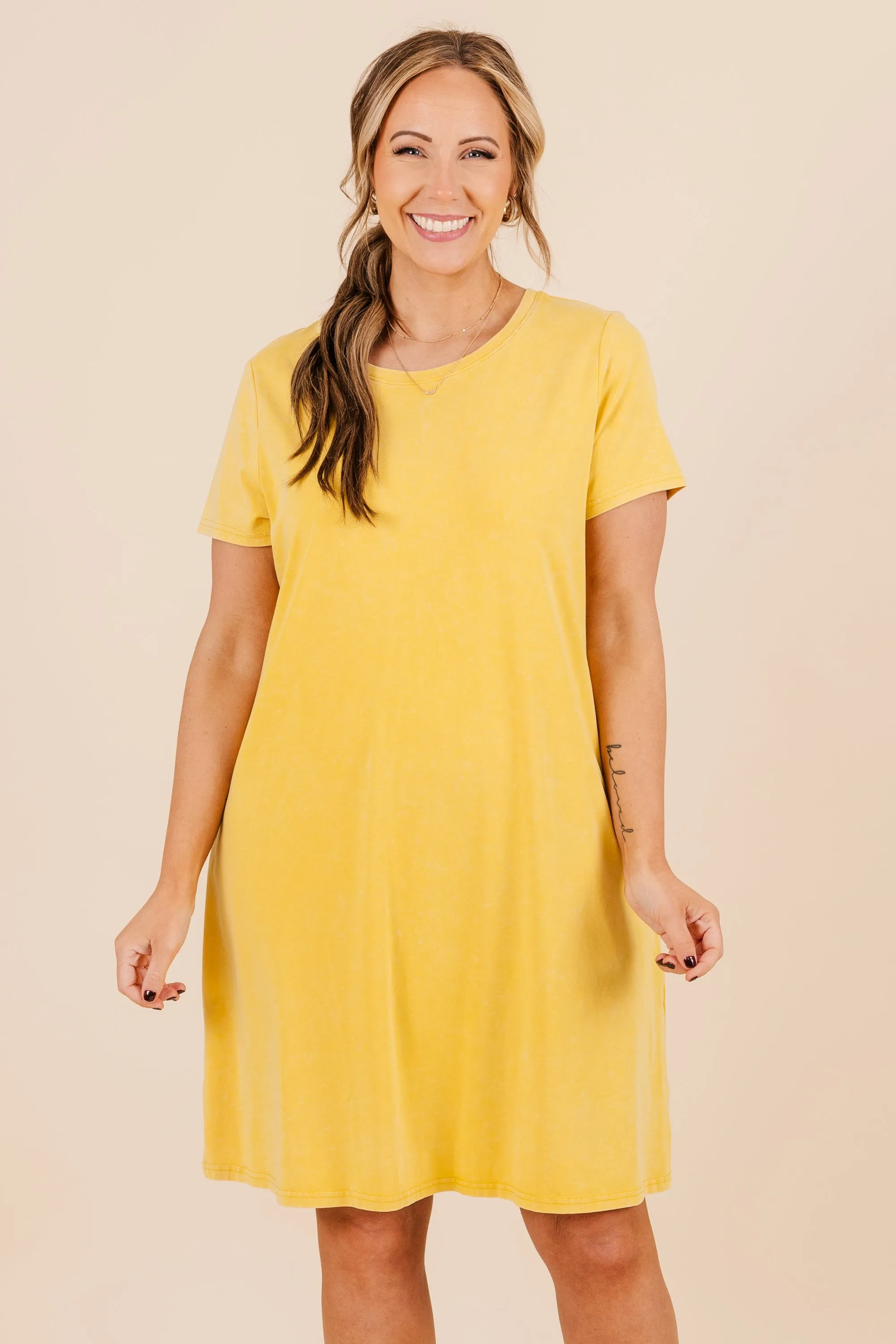 Day Out Dress, Mustard