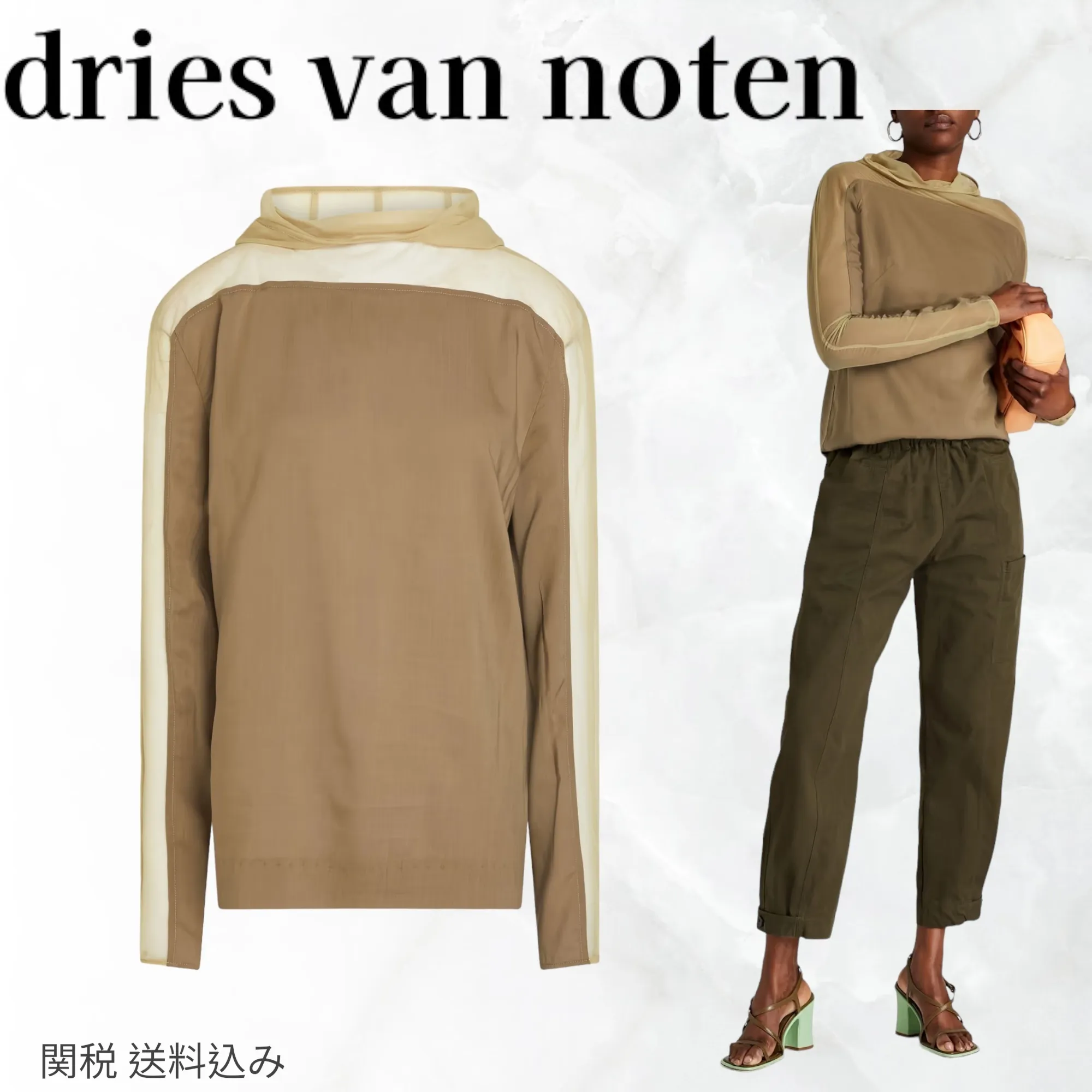 Dries Van Noten  |Unisex Street Style Long Sleeves Hoodies & Sweatshirts