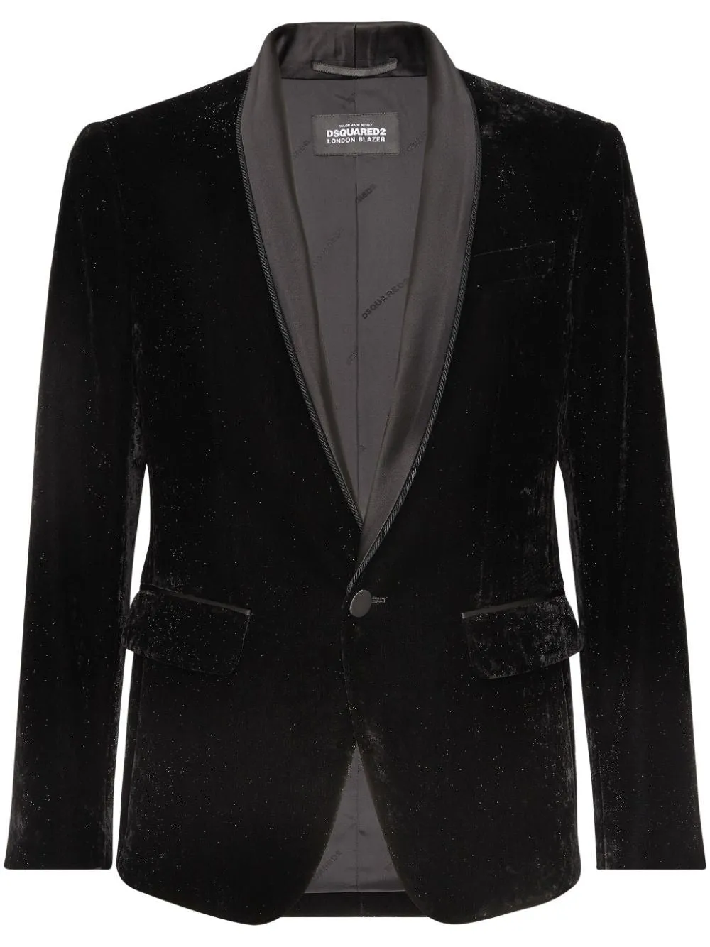 DSQUARED2 Elegant Tuxedo Blazer Scarf