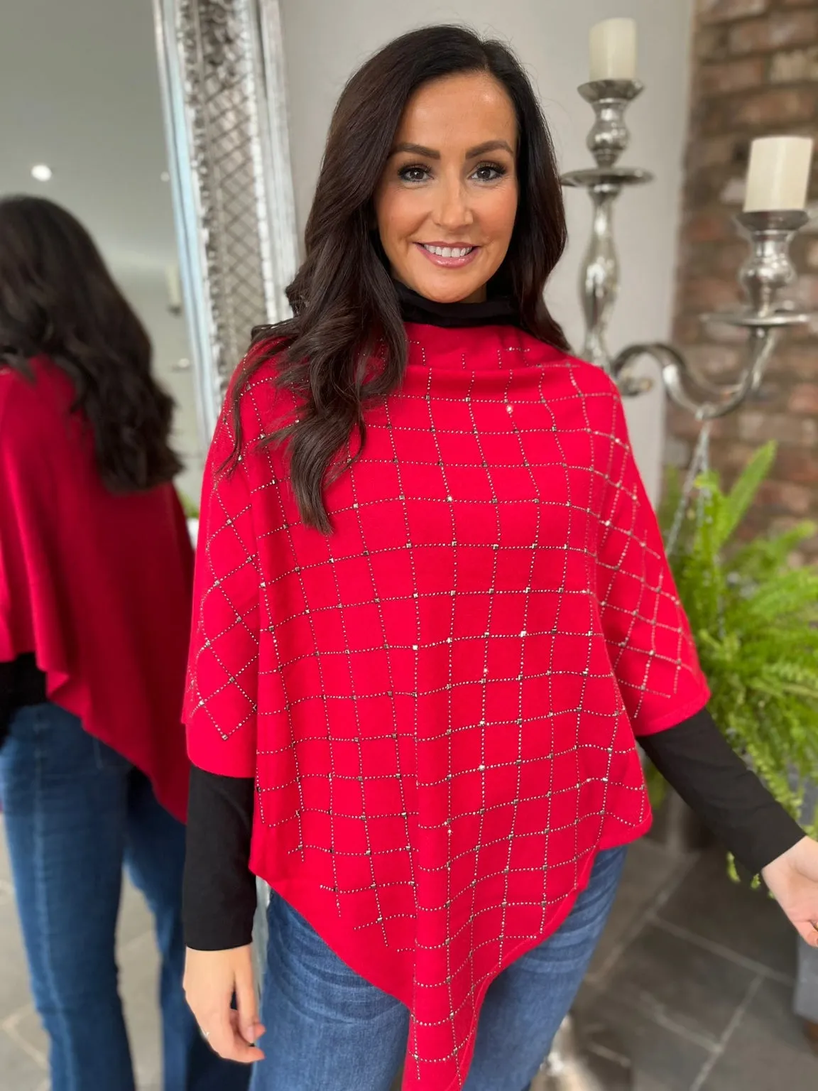 Embellished Poncho Gavi