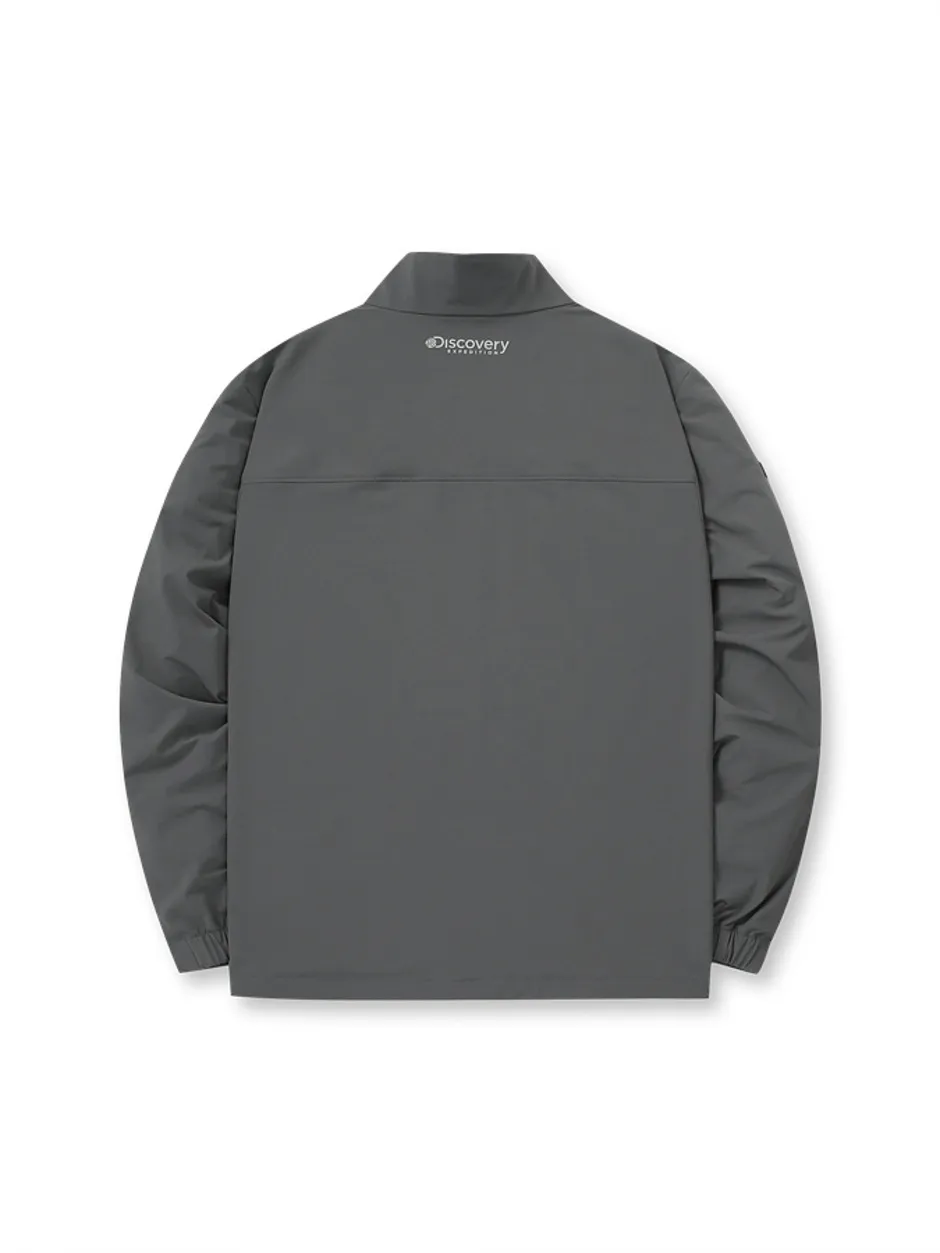 Essental High Neck Anorak Training Anorak D.Grey